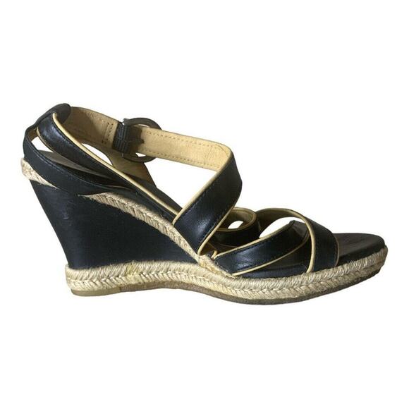 UGG Isabella Wedges Women's Size 8M Strappy Ankle Strap Leather Sandals - Picture 5 of 16